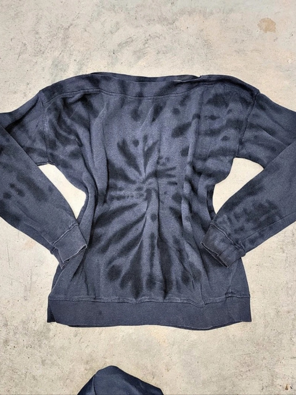 Maurices Willowsoft Tie Dye Sweatshirt Gray Small